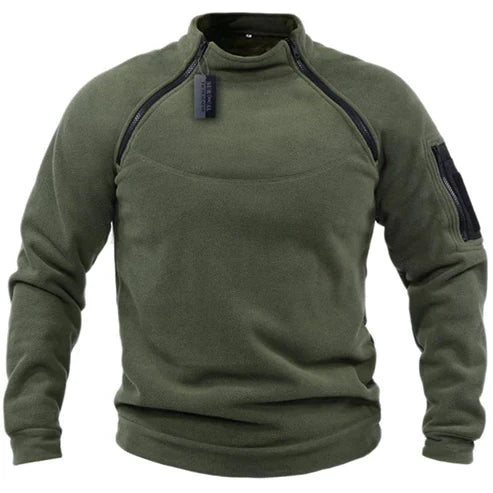 Emil - Militærstil Fleece-Pullover