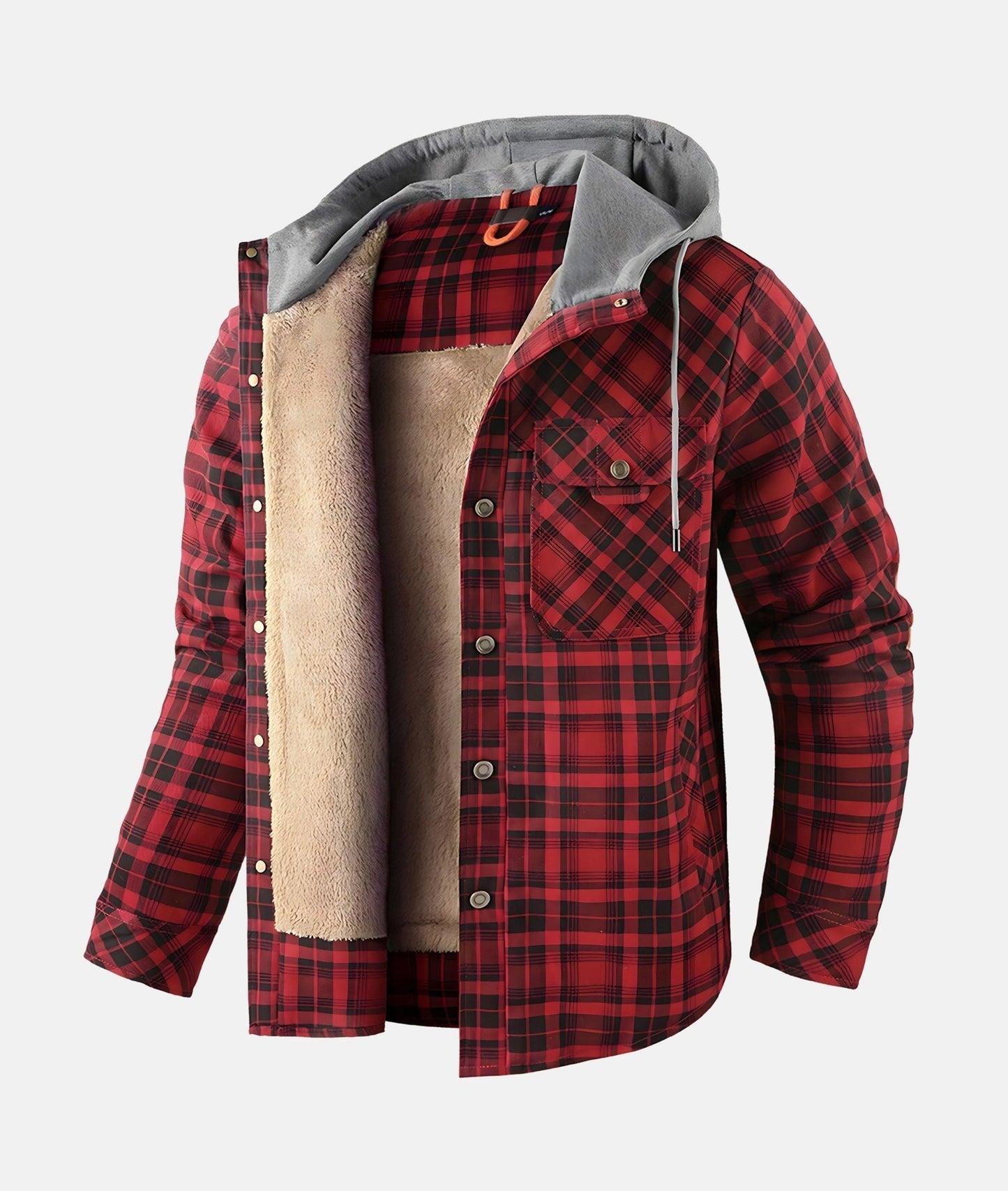 Frederik Fleece-foret flannel-jakke