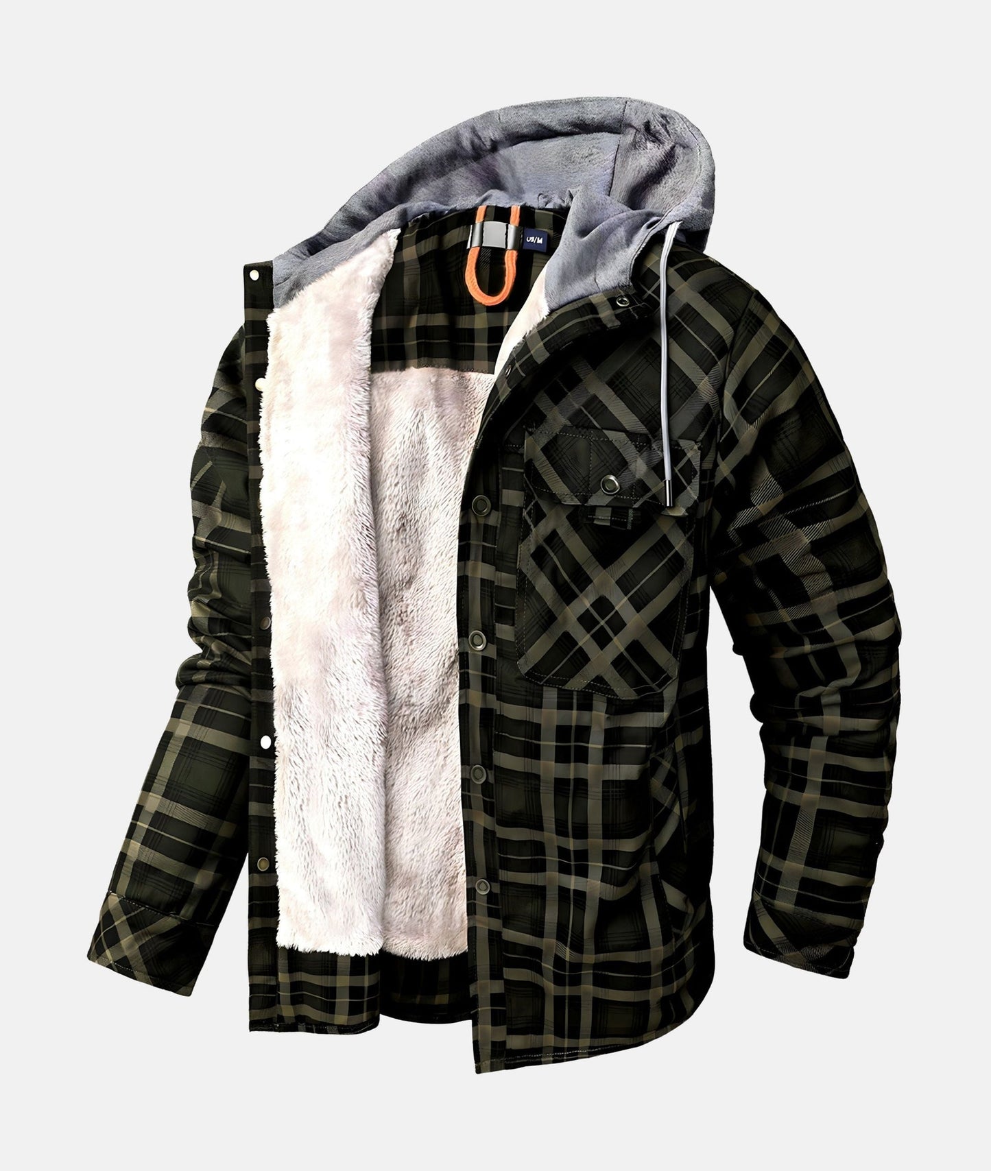 Frederik Fleece-foret flannel-jakke