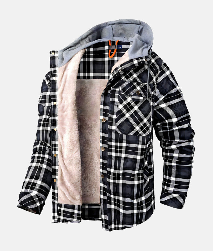 Frederik Fleece-foret flannel-jakke