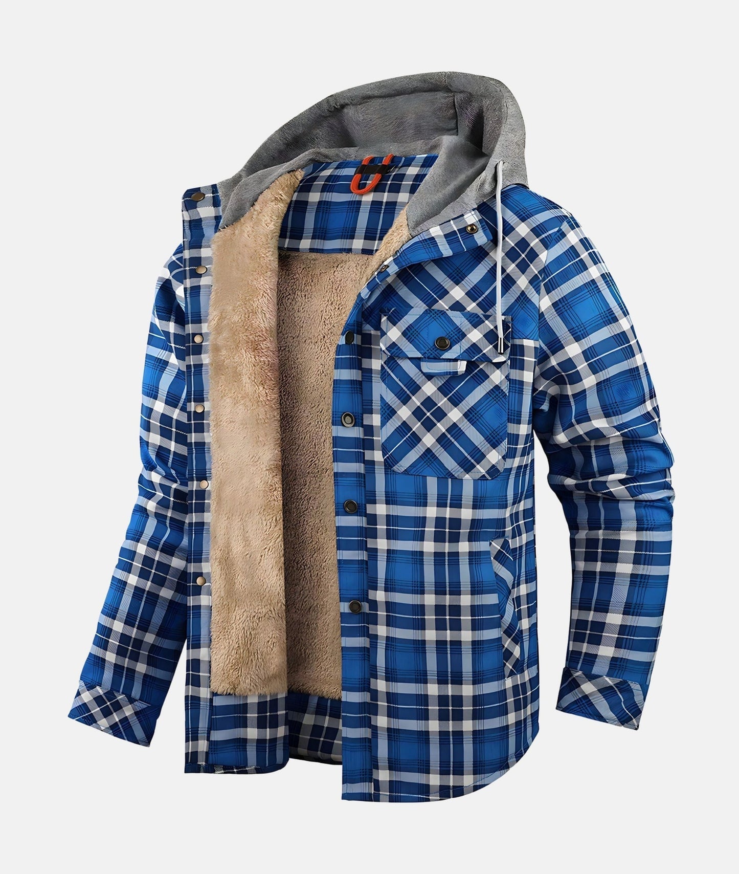 Frederik Fleece-foret flannel-jakke