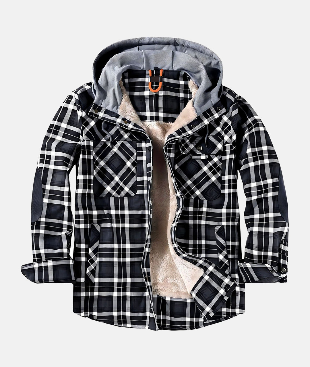 Frederik Fleece-foret flannel-jakke