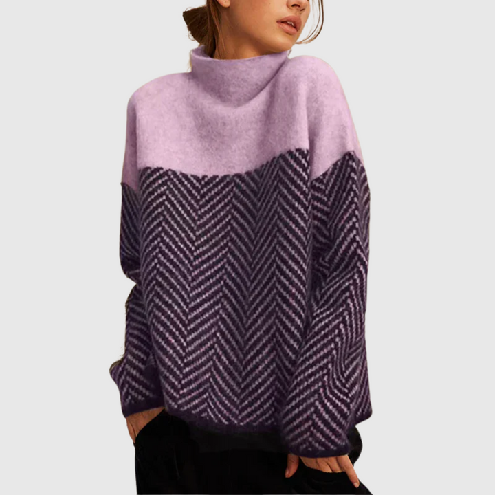 Louise | Blød rullekrave sweater til hyggelige dage