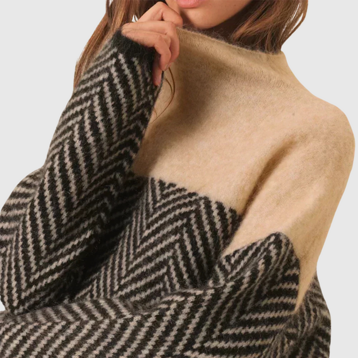 Louise | Blød rullekrave sweater til hyggelige dage