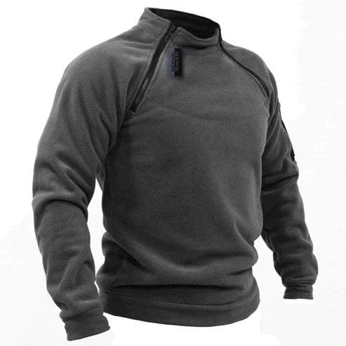 Emil - Militærstil Fleece-Pullover