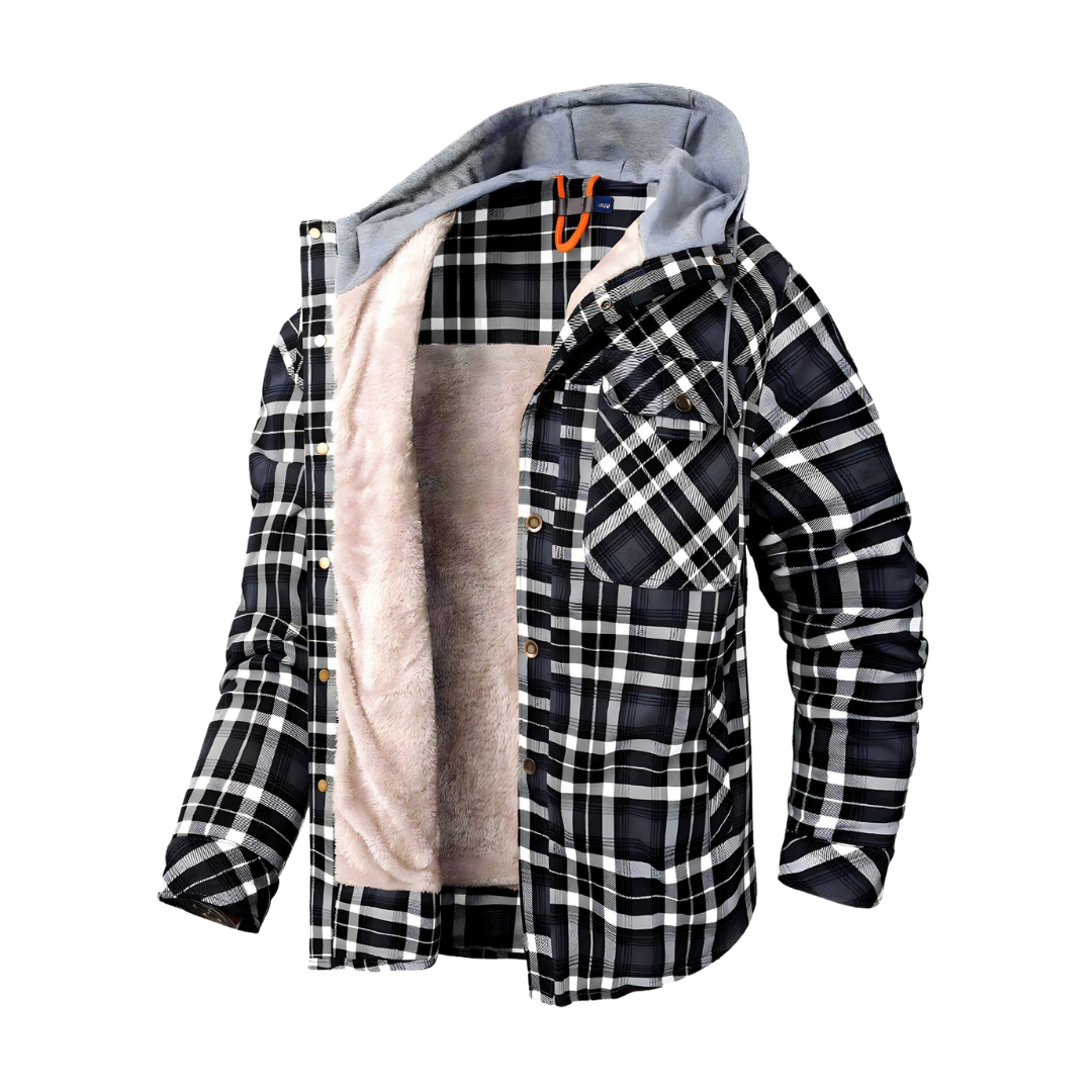 Frederik Fleece-foret flannel-jakke