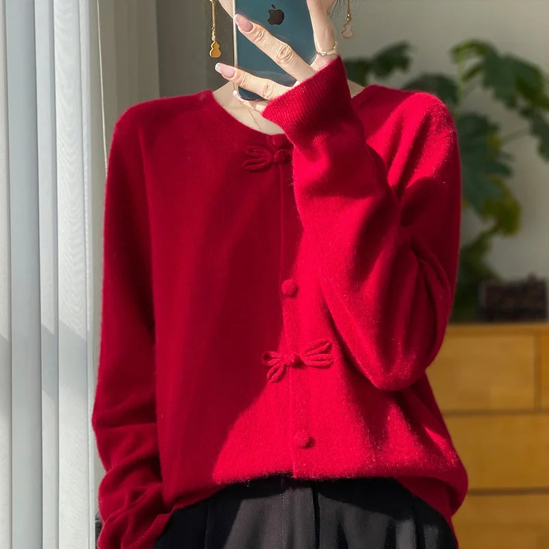 Helena | Cardigan avec Détail Nœud