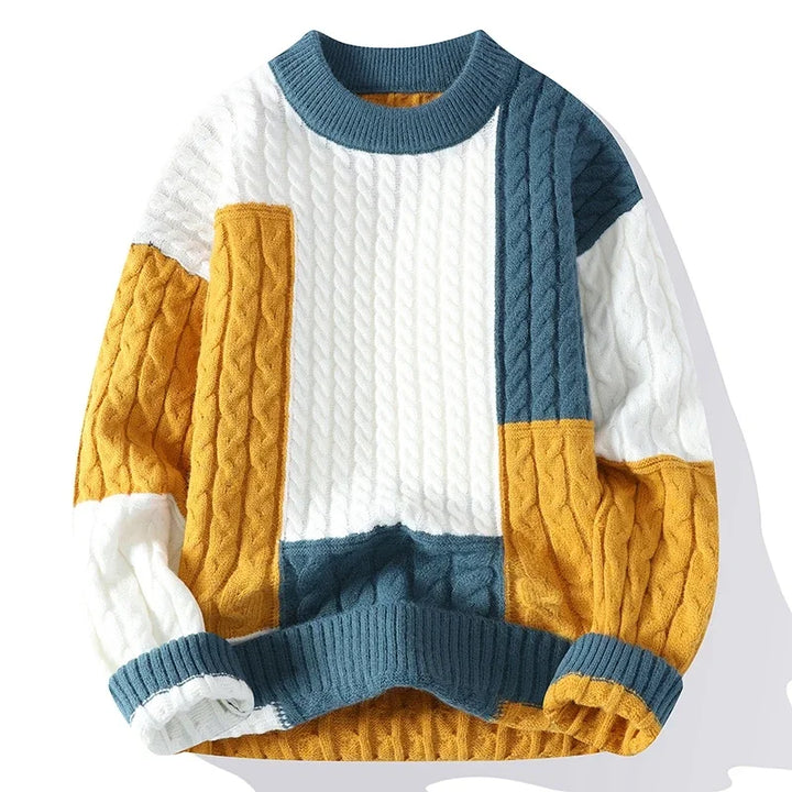 Xavier™ | Pull Color Block Décontracté pour Hommes