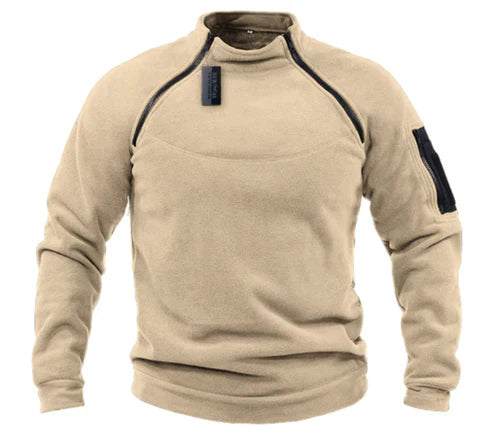 Emil - Militærstil Fleece-Pullover