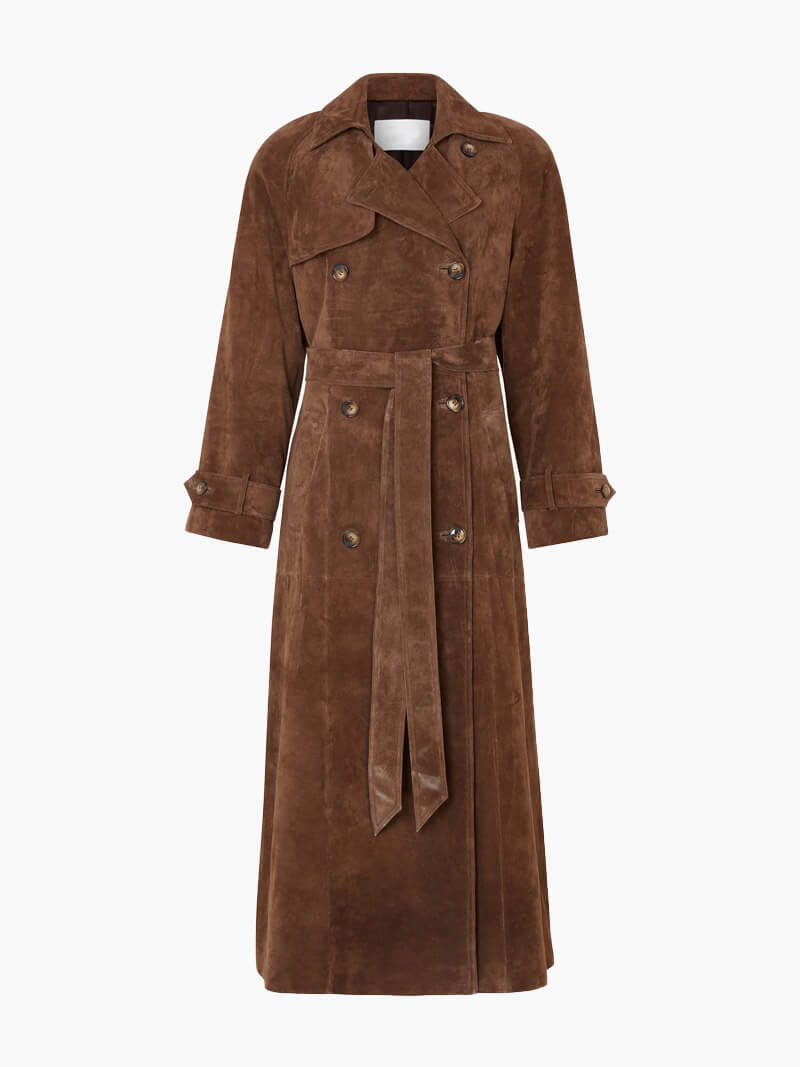 Emilia Suede Trenchcoat